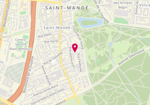 Plan de Simon Coiffure, 6 Rue Grandville, 94160 Saint-Mandé