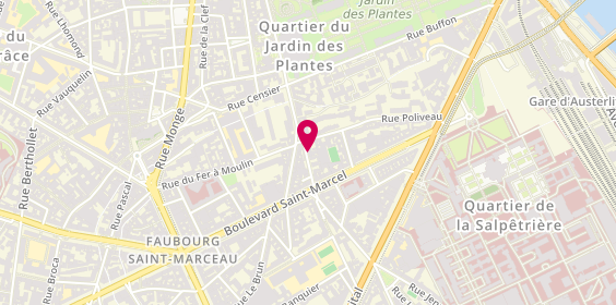 Plan de L'Atelier, 12 Rue Geoffroy-Saint-Hilaire, 75005 Paris