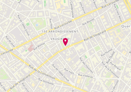 Plan de Jean Louis David, 13 place Adolphe Chérioux, 75015 Paris