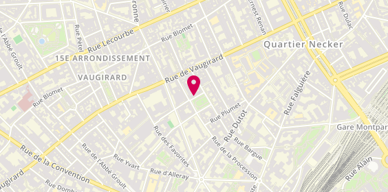 Plan de Côté Coiffure, 6 Rue Tessier, 75015 Paris
