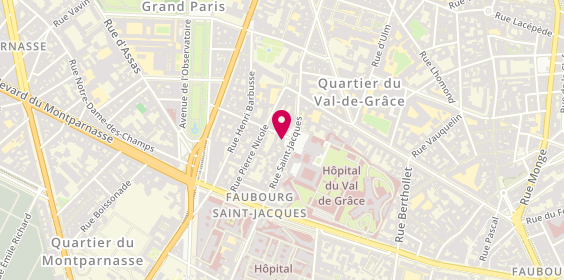 Plan de Bruno Flèche Coiffure, 6 place Alphonse Laveran, 75005 Paris