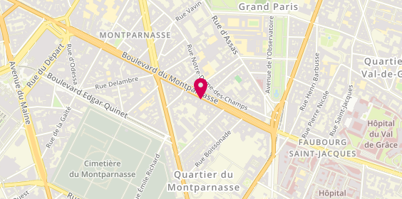 Plan de Melrose Coiffure, 132-136 Boulevard du Montparnasse, 75014 Paris