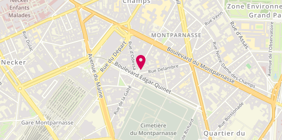 Plan de Michel Dervyn, 69 Rue du Montparnasse, 75014 Paris