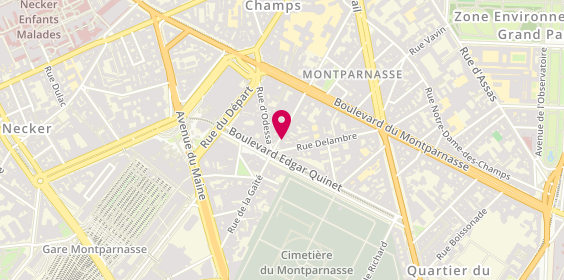 Plan de Jean-Claude Biguine, 69 Rue du Montparnasse, 75014 Paris