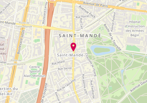 Plan de Color And Cut, 60 avenue du Général de Gaulle, 94160 Saint-Mandé