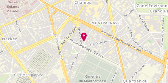 Plan de Parnasse Coiffure, 62 Rue Montparnasse, 75014 Paris