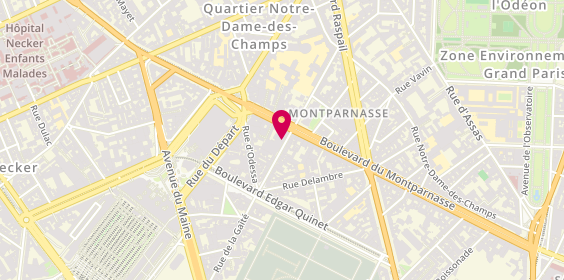 Plan de Art & Coiffure, 44 Rue du Montparnasse, 75014 Paris