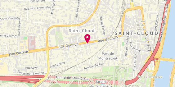Plan de Afolki, 13 Rue Gounod, 92210 Saint-Cloud