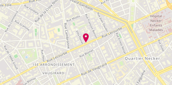 Plan de Saint Algue Coiffure, 86 Rue Lecourbe, 75015 Paris