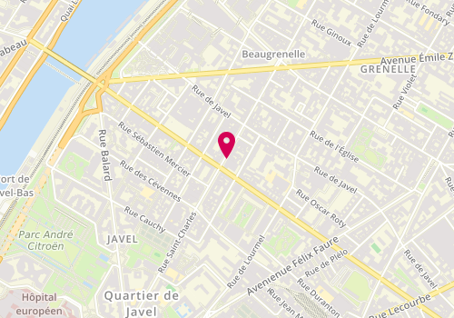 Plan de Lv Saint Charles, 135 Rue Saint Charles, 75015 Paris