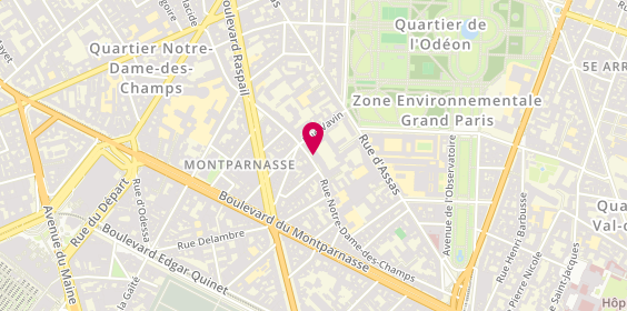 Plan de Vog Coiffuer, 63 Rue Notre Dame des Champs, 75006 Paris