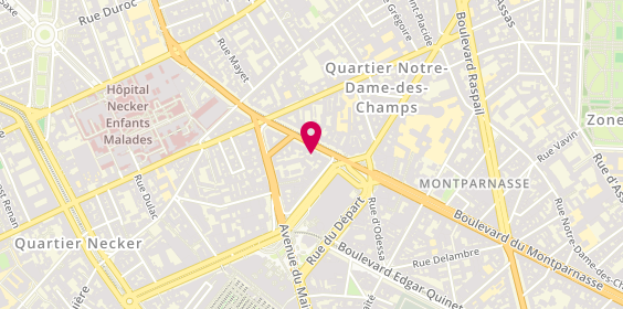 Plan de Alenn Coiffure, 58 Boulevard du Montparnasse, 75015 Paris