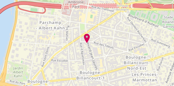 Plan de Salon Greg, 8 Boulevard Jean Jaures, 92100 Boulogne-Billancourt