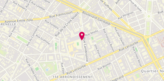 Plan de Addict'coiffure, 50 Rue Cambronne, 75015 Paris