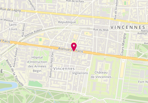 Plan de Elle et Lui Coiffure, 23 avenue de Paris, 94300 Vincennes