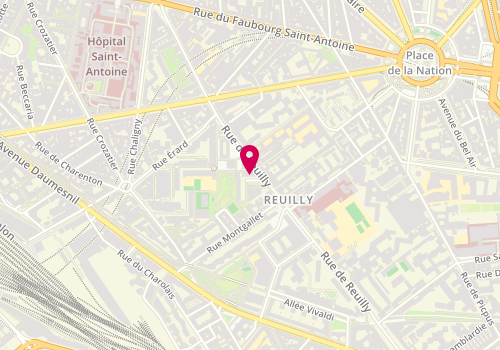 Plan de PMT Coiffure, 2 place Maurice de Fontenay, 75012 Paris