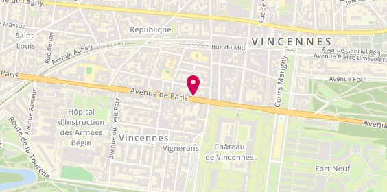 Plan de DUPUIS Christophe, 38 avenue de Paris, 94300 Vincennes