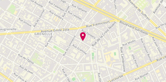Plan de Coiffure du Theatre, 125 Rue du Theatre, 75015 Paris