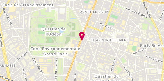 Plan de NJC Coiffure & Beauté, 77 Boulevard Saint-Michel, 75005 Paris