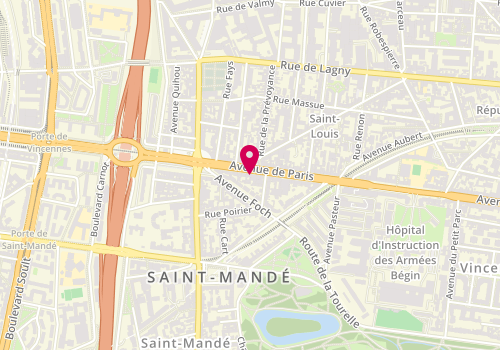 Plan de Le 117 Coiffure, 117 avenue de Paris, 94160 Saint-Mandé