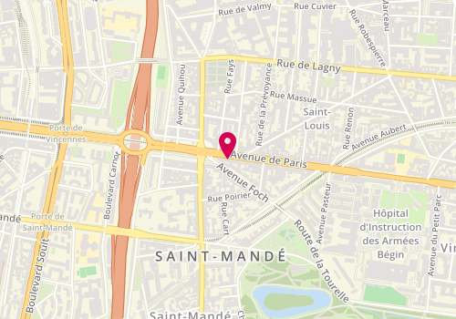 Plan de Visions, 125 avenue de Paris, 94160 Saint-Mandé
