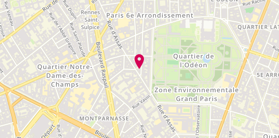 Plan de Salon Françoise, 72 Rue Madame, 75006 Paris
