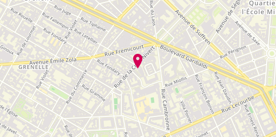 Plan de Myriam Coiffure Paris 15, 25 Rue de la Croix Nivert, 75015 Paris