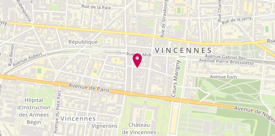 Plan de Les Barboristes - Coiffeurs & Barbiers Vincennes, 7 Rue Saulpic, 94300 Vincennes