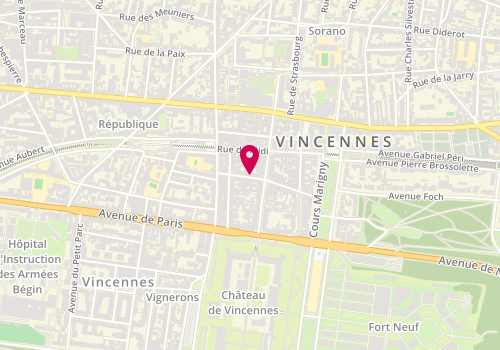 Plan de Coiffure 15, 6 Rue Saulpic, 94300 Vincennes