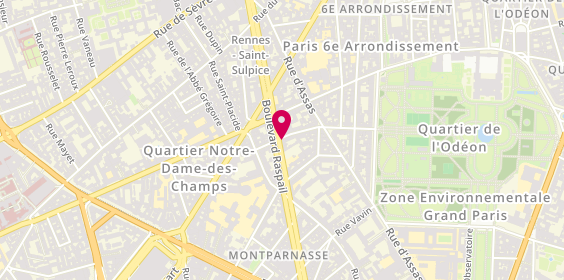 Plan de Contact Coiffure, 97 Boulevard Raspail, 75006 Paris