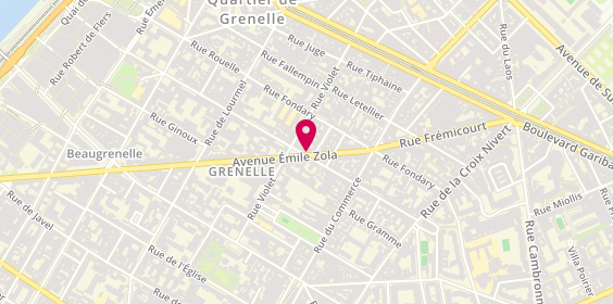 Plan de Hm Coiffure, 133 Avenue Emile Zola, 75015 Paris