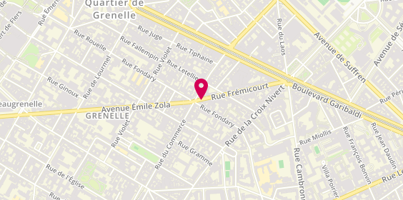 Plan de La Tête au Carré, 2 Rue Frémicourt, 75015 Paris
