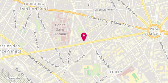 Plan de Mademoiselle Moustache Uptown, 71 Boulevard Diderot, 75012 Paris