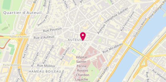 Plan de Le Salon d'Auteuil, 12 Rue d'Auteuil, 75016 Paris