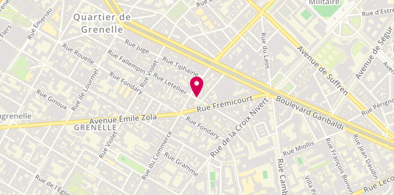 Plan de 5ème Avenue, 39 Rue Letellier, 75015 Paris