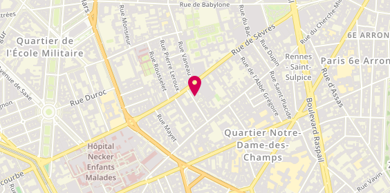 Plan de La Maison d'L, 5 Rue Saint-Romain, 75006 Paris