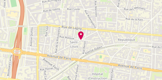 Plan de Profil Coiffure, 23 Rue des Laitières, 94300 Vincennes