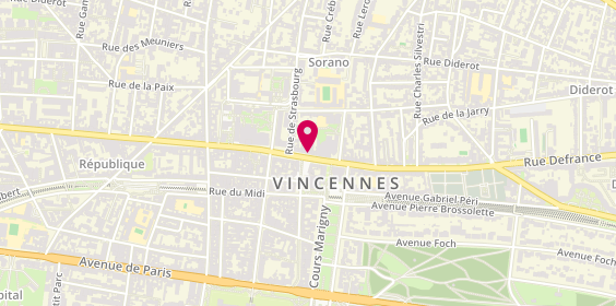 Plan de Bell'mèches Coiffure, 104 Rue de Fontenay, 94300 Vincennes