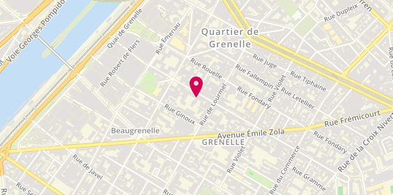 Plan de Atelier 58, 58 Rue du Theatre, 75015 Paris