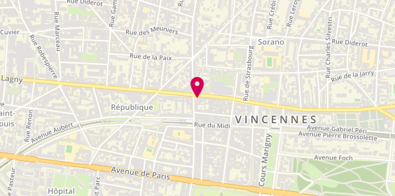 Plan de By Marciano, 111 Rue de Fontenay, 94300 Vincennes