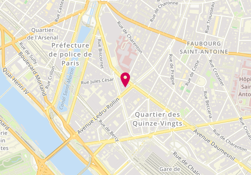Plan de Fred Tout Court, 53 avenue Ledru Rollin, 75012 Paris