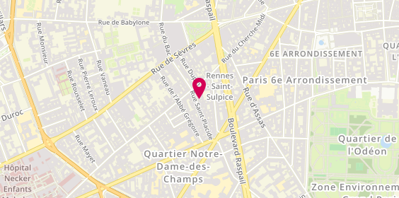 Plan de Jean Claude Biguine, 33 Rue Saint-Placide, 75006 Paris