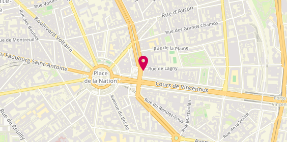 Plan de Jean Louis David, 8 Boulevard de Charonne, 75020 Paris