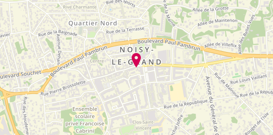 Plan de EDOUARD.B coiffeur visagiste/manucure, 216 Rue Pierre Brossolette, 93160 Noisy-le-Grand