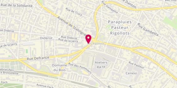 Plan de Prestige Coiffure, 141 Rue Defrance, 94300 Vincennes