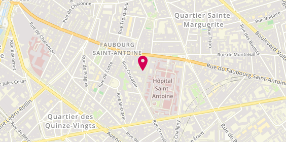 Plan de Les Coiffeurs du Faubourg, 1 Pass. Brûlon, 75012 Paris