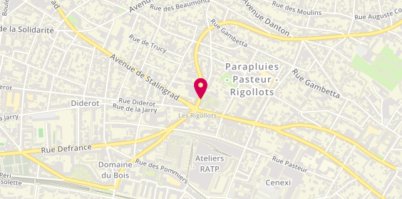 Plan de Jean Louis David, 2 Avenue de la Republique, 94120 Fontenay-sous-Bois