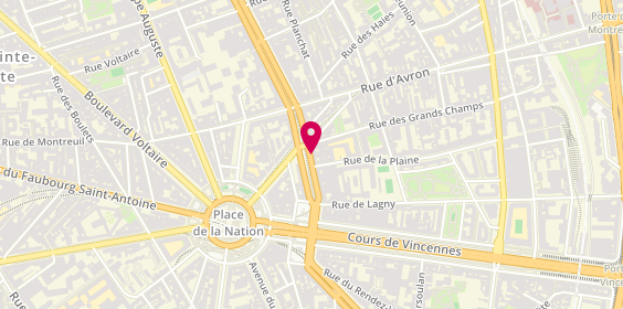 Plan de GH coiffure, 28 Boulevard Charonne, 75020 Paris