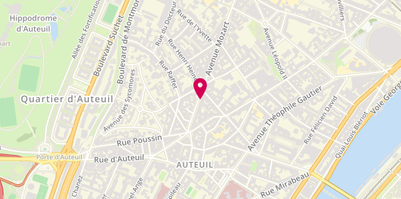 Plan de Camille Albane, 119 avenue Mozart, 75016 Paris