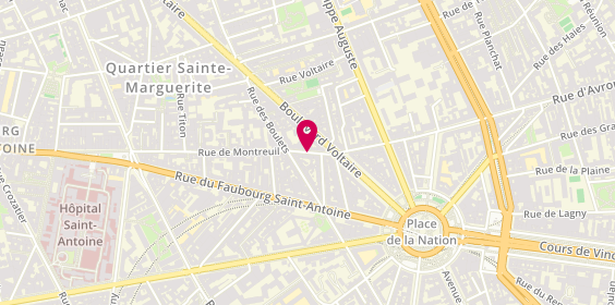 Plan de Gents Barber, 68 Rue de Montreuil, 75011 Paris